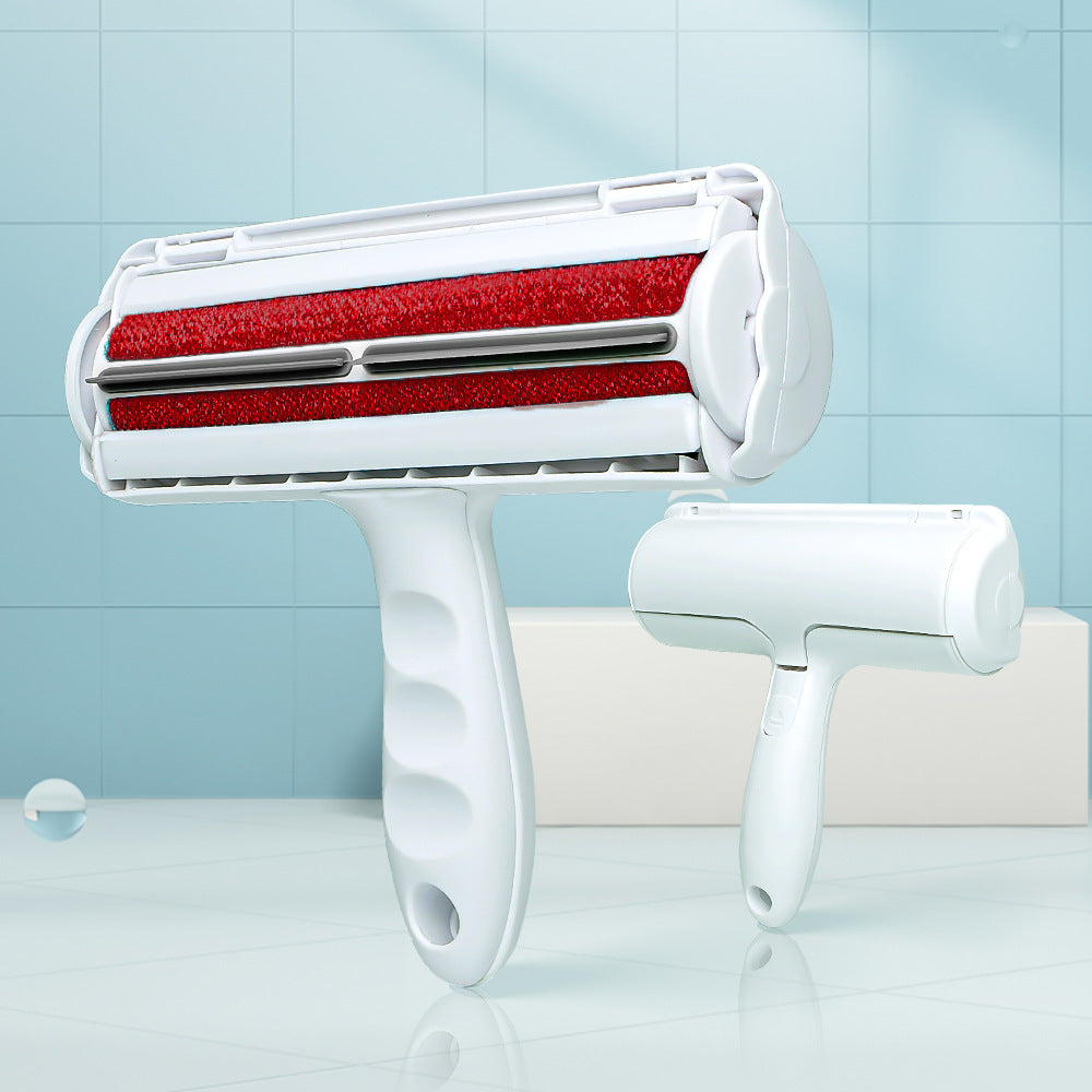 Reusable pet hair remover roller for sofa, clothes and carpet cleaning