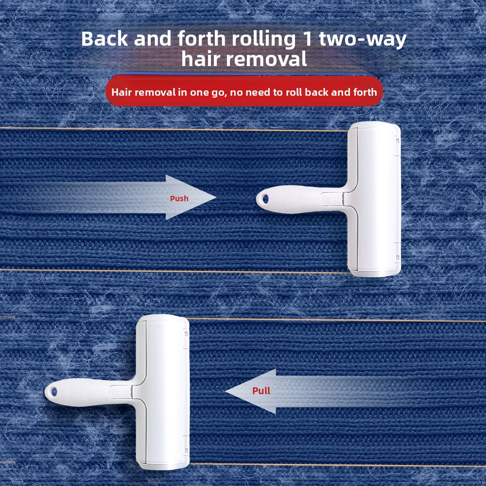 Reusable pet hair remover roller for sofa, clothes and carpet cleaning