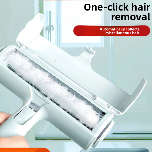 Reusable pet hair remover roller for sofa, clothes and carpet cleaning